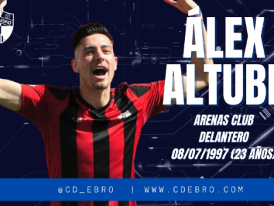 El delantero centro Álex Altube se convierte en el noveno fichaje del CD Ebro