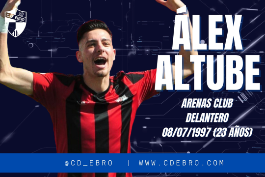 El delantero centro Álex Altube se convierte en el noveno fichaje del CD Ebro