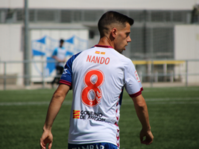 Nando Quesada en el último partido de la temporada | CD Ebro / Adrián Monserrate